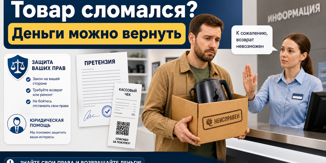Товар сломался, а магазин отказал. Как вернуть деньги правильно — пошаговая инструкция