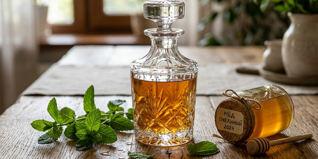 🍯🌿 Медово-мятная настойка. Летний рецепт от Градус Хаус