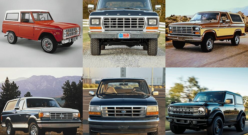 История шести поколений Ford Bronco