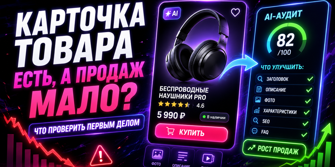 Карточка товара есть, а продаж мало: что проверить первым делом