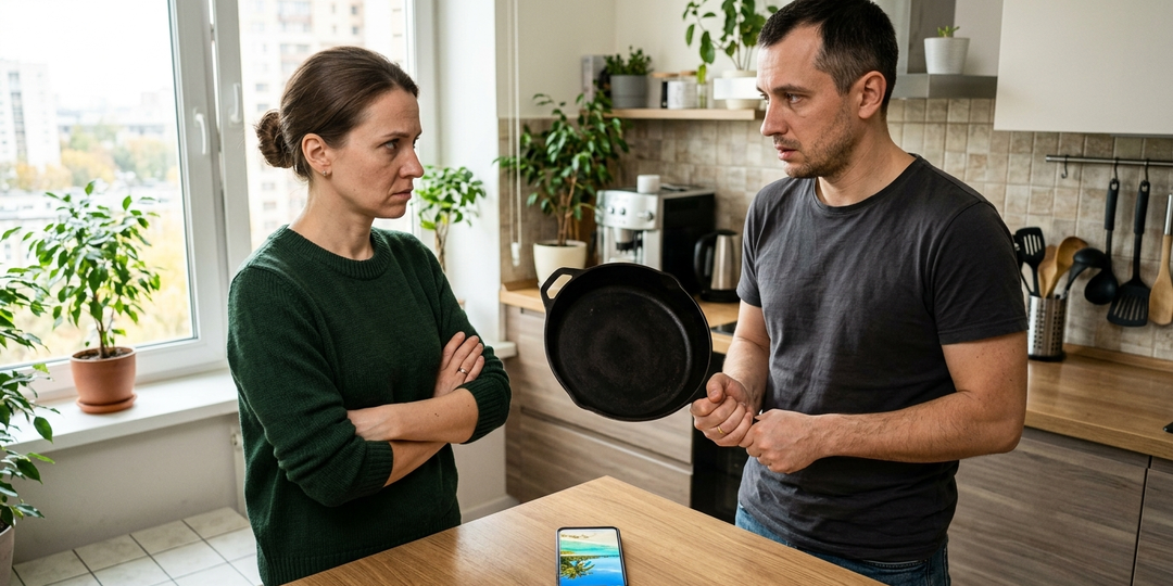 Мне – сковородку, а сестре – путевку на море. Спасибо, муж