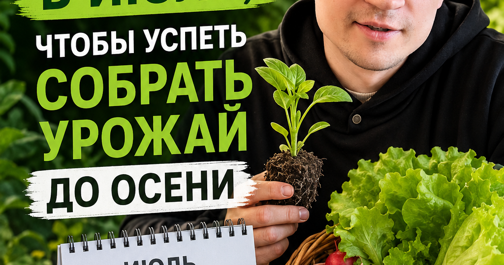 Что посадить на даче в июле, чтобы успеть собрать урожай до осени