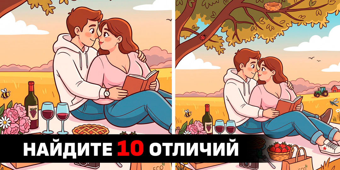 Где тут спрятаны 10 отличий? Тест на внимательность для хорошего настроения от хитрого художника