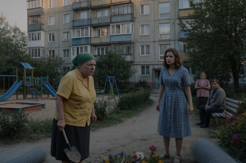 «Вам много не надо», — заявила соседка и начала перекапывать клумбу. То, что случилось дальше, заставило её извиниться