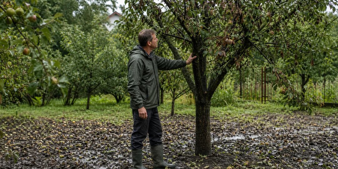 Плодовые деревья после дождей и жары: что делать