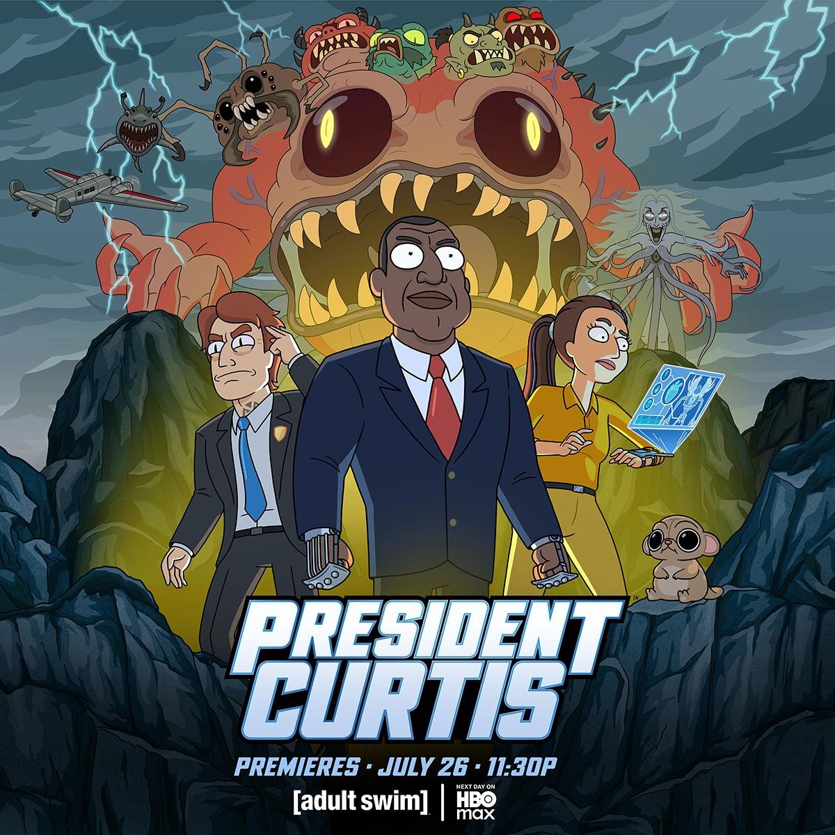 Постер к сериалу «Президент Кёртис»/ Источник: Adult Swim