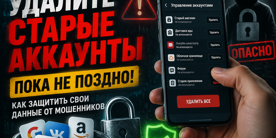 Я удалил старые аккаунты и понял одну важную вещь: цифровой след может стать проблемой.