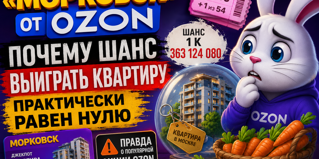 «Морковск» от Ozon: почему шанс выиграть квартиру практически равен нулю