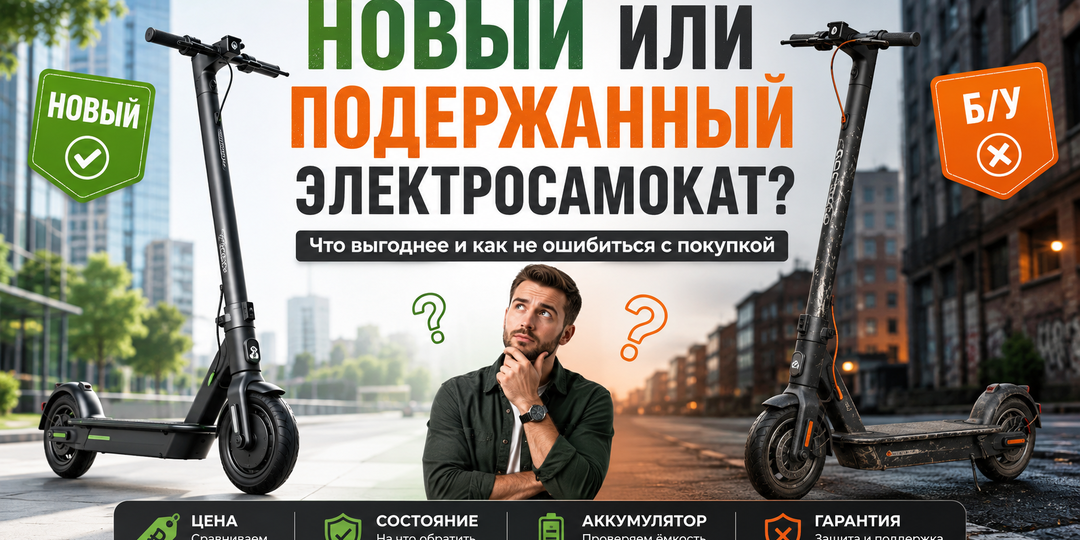 Новый или б/у электросамокат: где экономия, а где дорогая ошибка