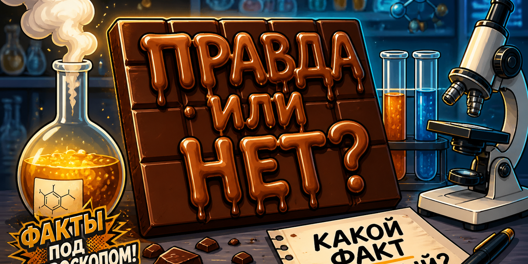 Шоколад — это химия. Правда или нет? Проверим!
