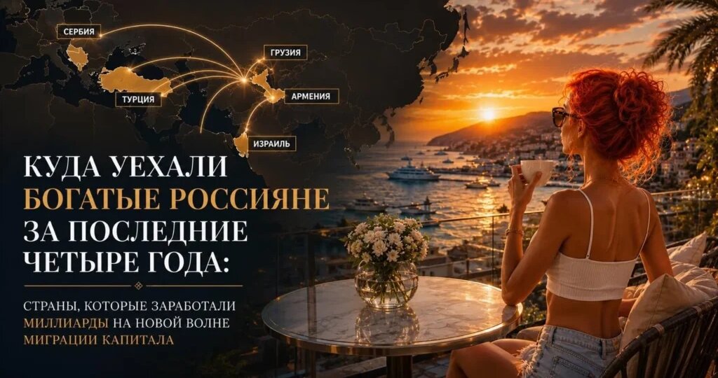 Куда уехали богатые россияне за последние четыре года: ТОП стран, которые заработали миллиарды на новой волне миграции капитала