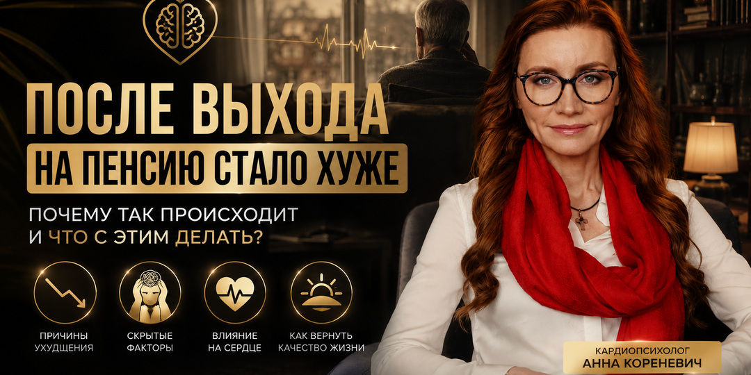 После выхода на пенсию стало хуже