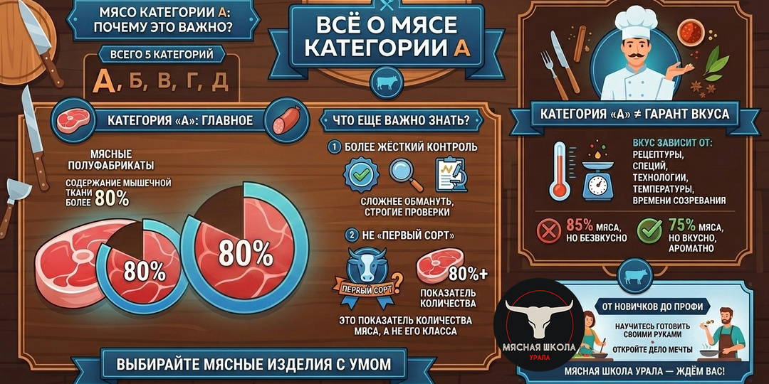 Что значит категория "А" на упаковке мясной продукции?
