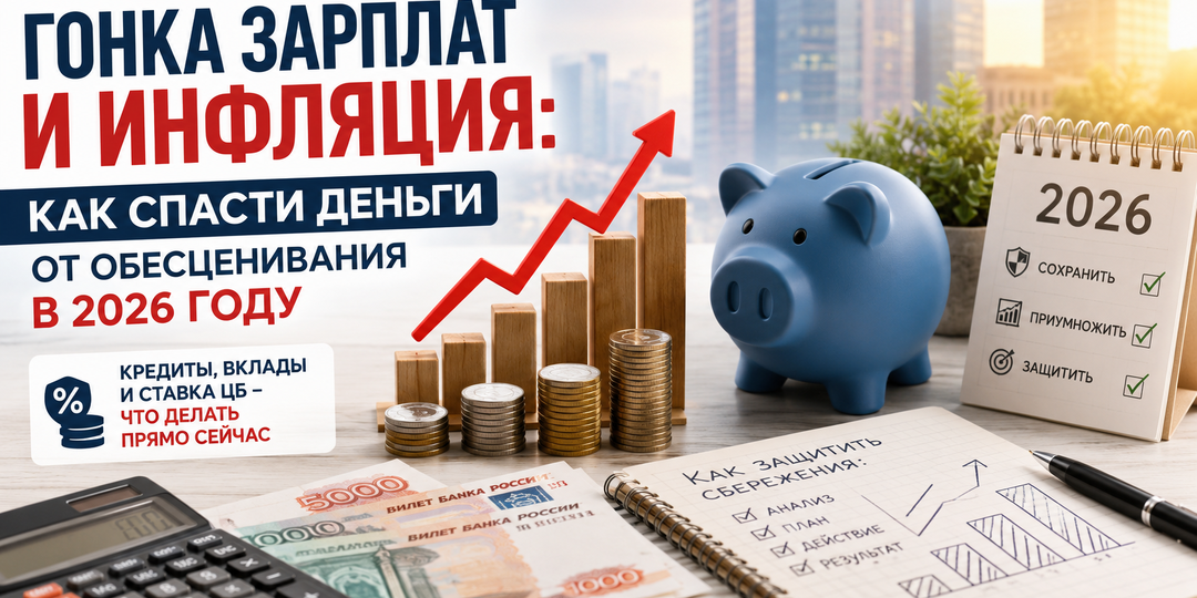 Гонка зарплат и инфляция: как спасти деньги от обесценивания в 2026 году