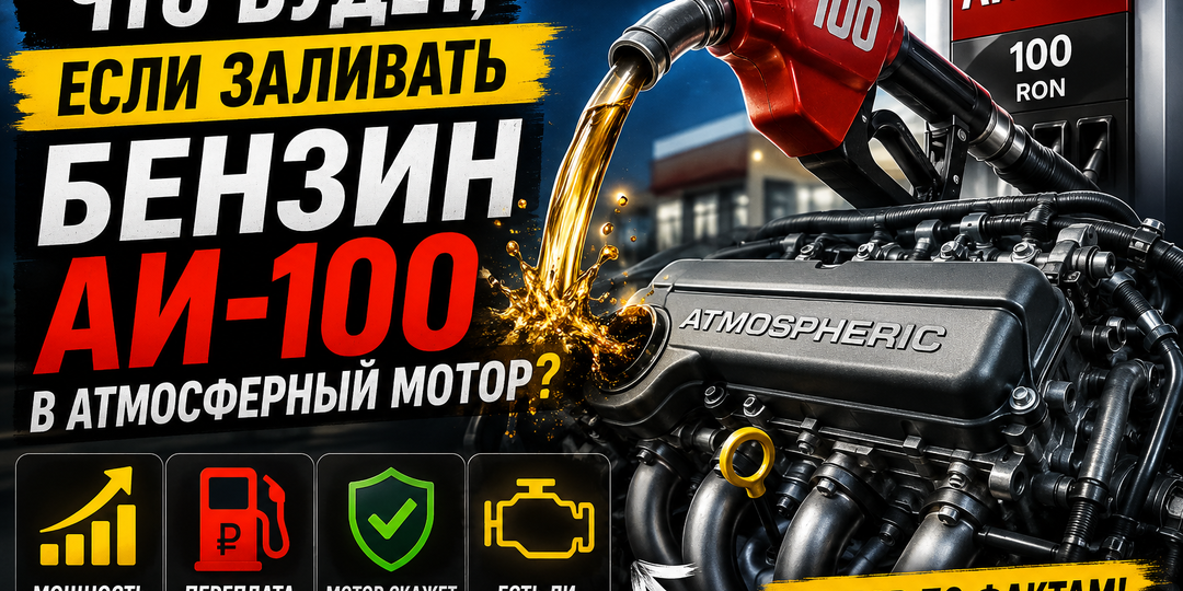 Что будет если заливать Бензин АИ-100 в атмосферный мотор