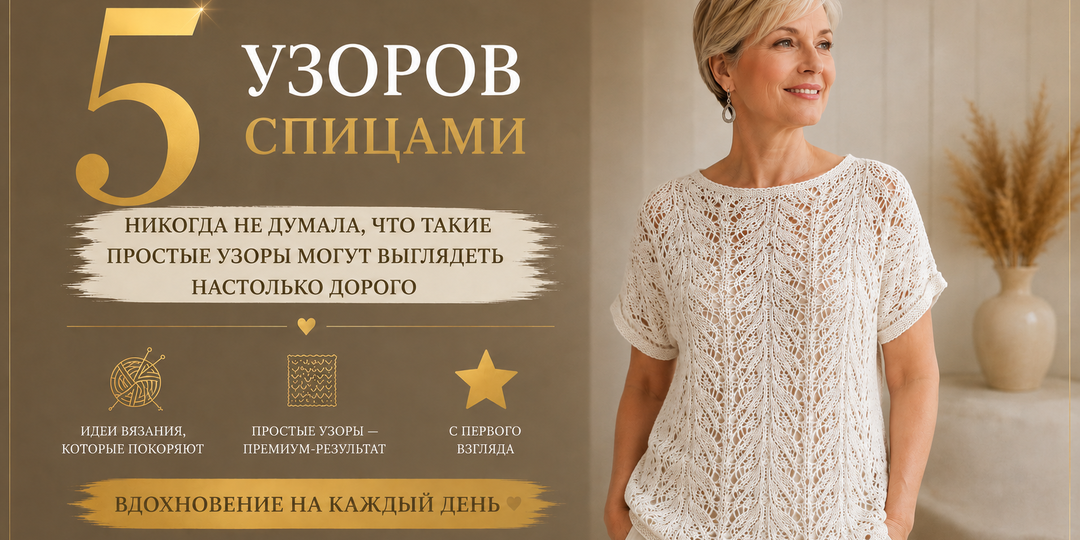 Никогда не думала, что такие простые узоры могут выглядеть настолько дорого: идеи вязания, которые покоряют с первого взгляда