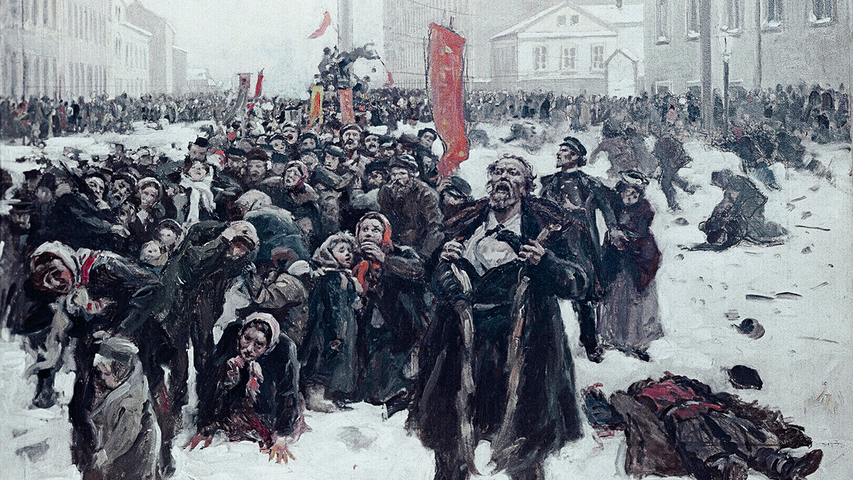  «9 января 1905 года»<br />
Художник В.Е.Маковский (1846-1920 гг.)