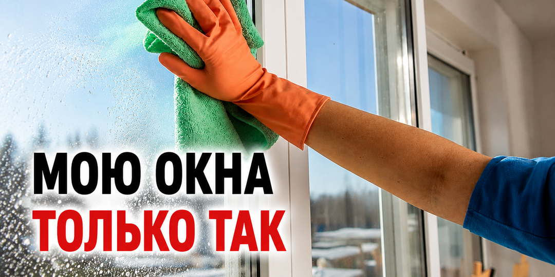 Этот простой лайфхак избавит окна от разводов за 5 минут. Как легко и быстро отмыть окна?