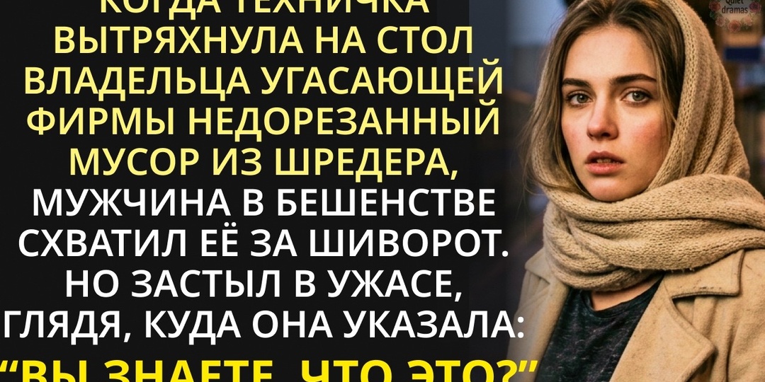 Пока все сотрудники расходили резюме, уборщица спасала фирму. Они не знали, кто она на самом деле