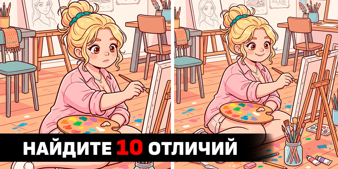 Где тут спрятаны 10 отличий? Тест на внимательность для хорошего настроения