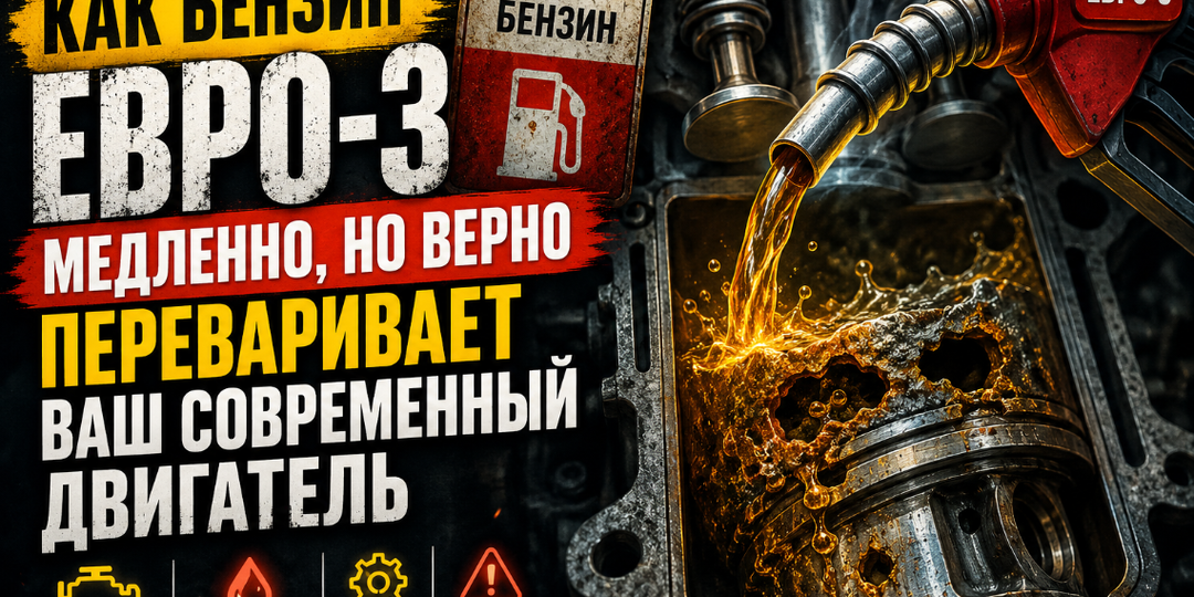 Как бензин Евро-3 медленно, но верно переваривает ваш современный двигатель