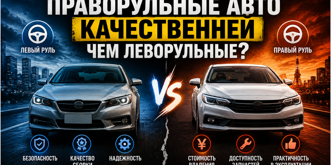 Правда ли праворульные авто качественней чем леворульные