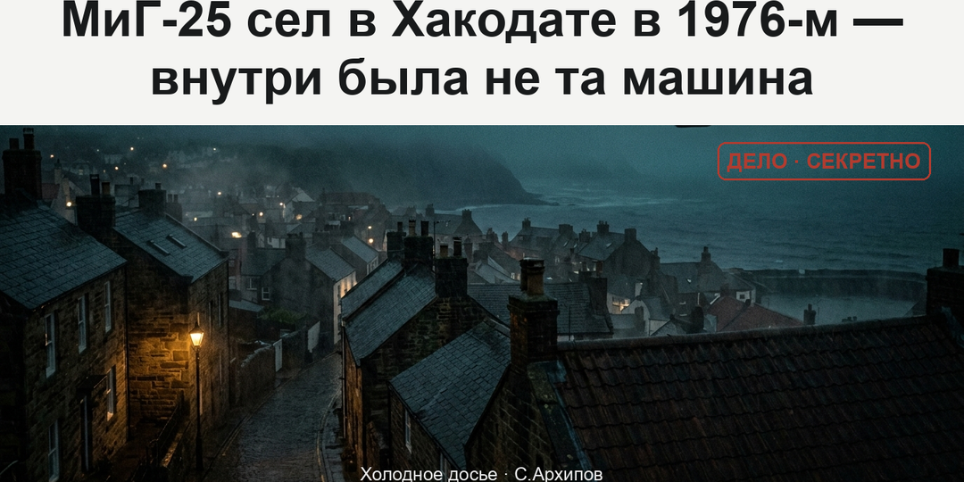 МиГ-25 сел в Хакодате в 1976-м — внутри была не та машина