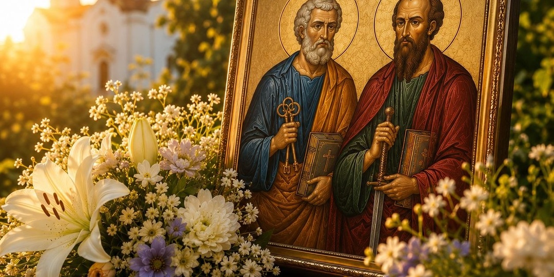 Молитва святым апостолам Петру и Павлу в переводе на русский язык