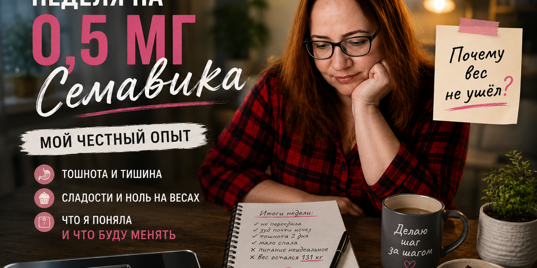 Неделя на дозе 0,5 мг. Я сделала главный вывод
