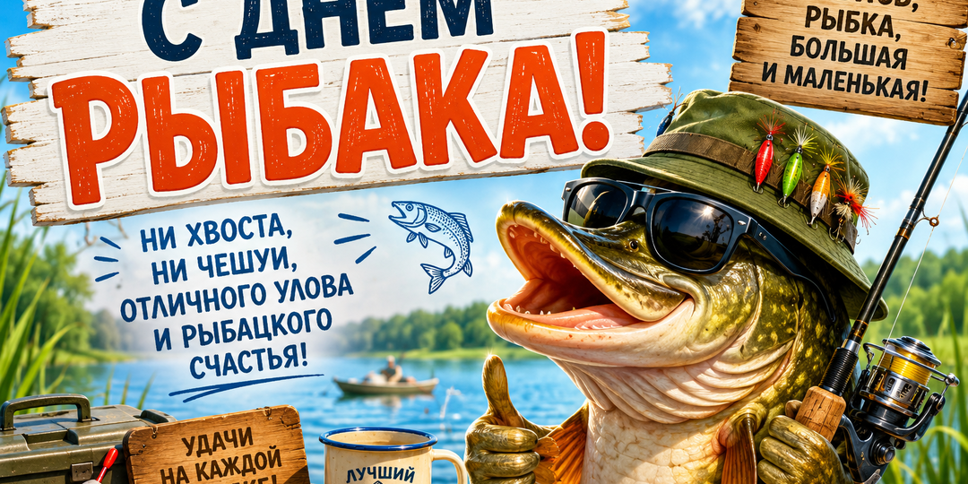 С Днем рыбака! Праздник тех, кто умеет ждать, мечтать и радоваться каждому клеву