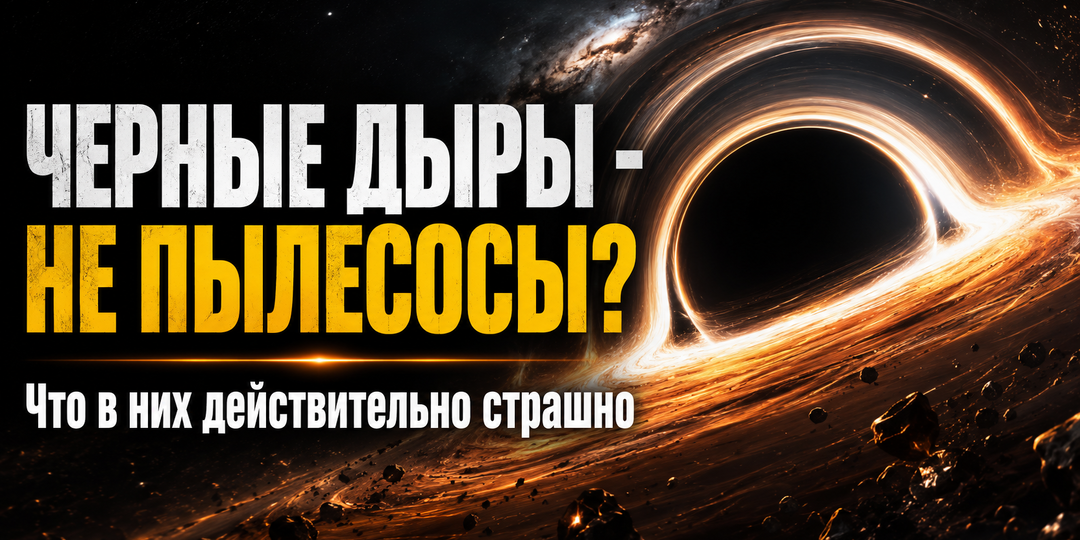 Почему черные дыры - не «пылесосы», и что в них действительно страшно?