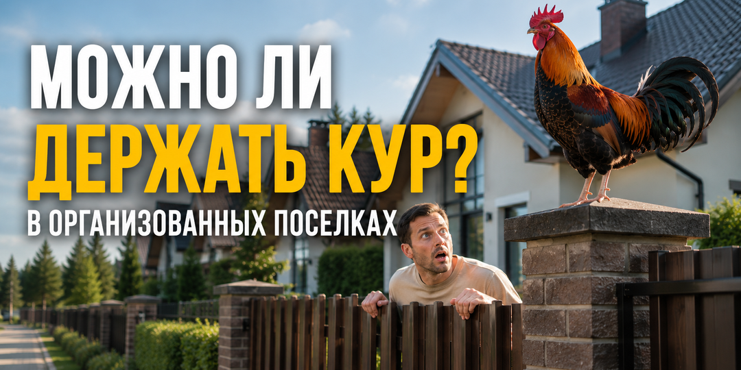 Можно ли держать кур и коз в коттеджном поселке: что разрешает закон и правила поселка