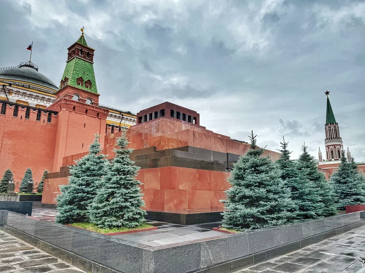 Москва, Красная площадь, мавзолей В.И. Ленина. Фото автора