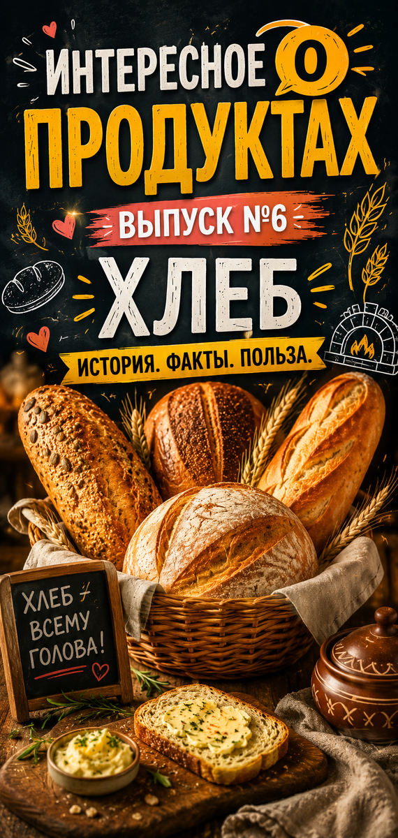 Рубрика "Интересное о продуктах". Хлеб.