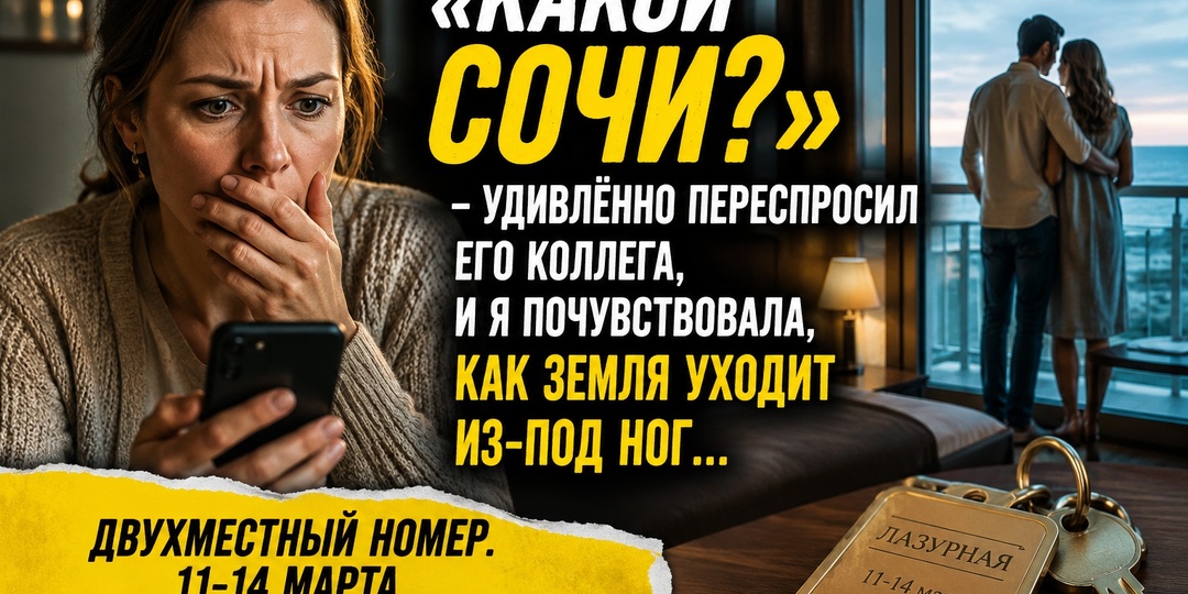 «Какой Сочи?» — удивлённо переспросил его коллега, и я почувствовала, как земля уходит из-под ног...