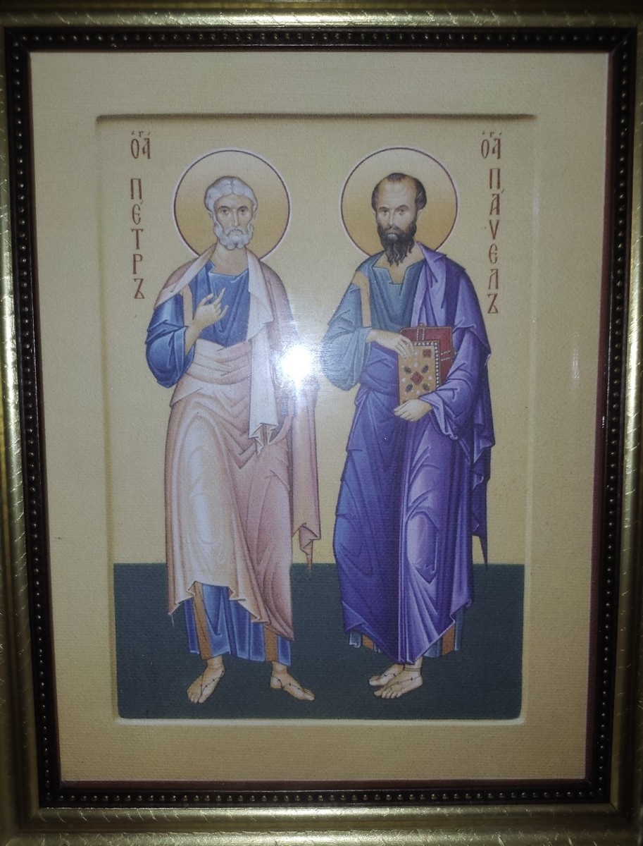 Икона святых первоверховных апостолов Петра и Павла.