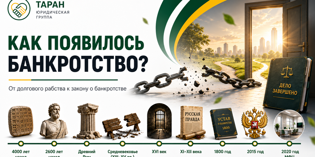 Как появилось банкротство? От долгового рабства до законного списания