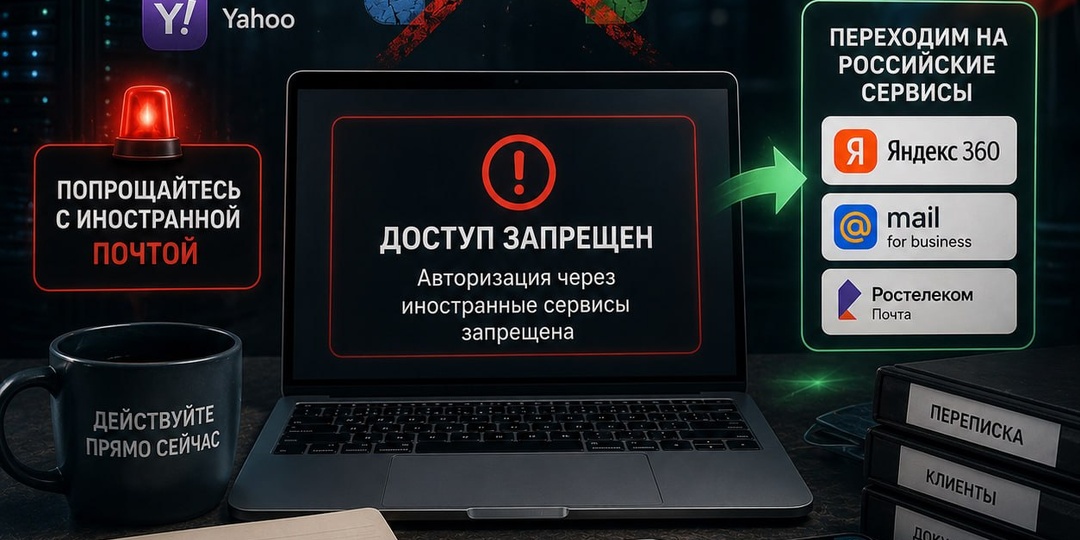 ⚡️ Gmail мёртв для России: срочный переезду на российскую почту