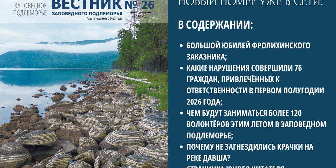 Друзья, вышел новый номер «Вестника Заповедного Подлеморья»!