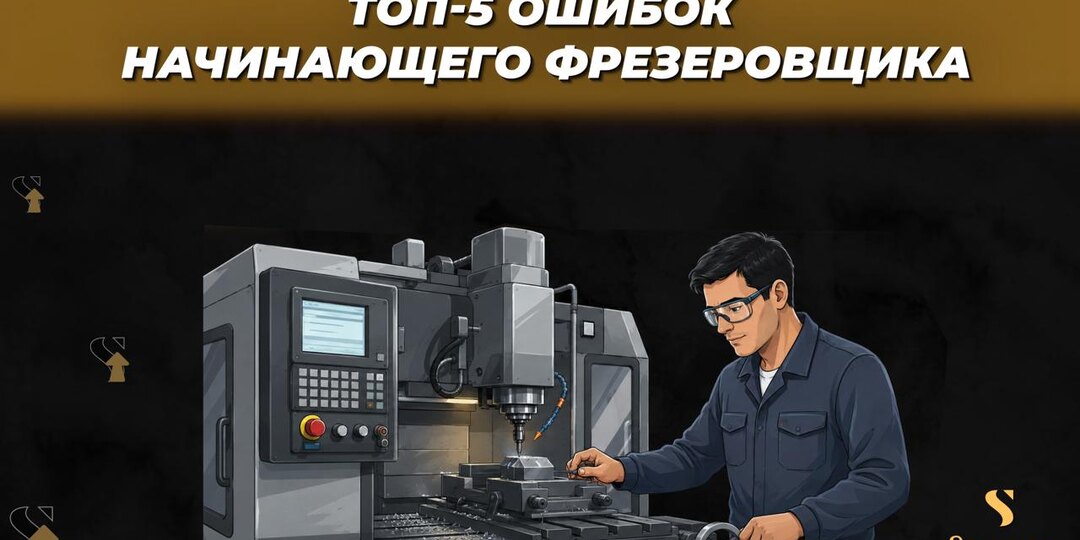 Топ-5 ошибок начинающего фрезеровщика
