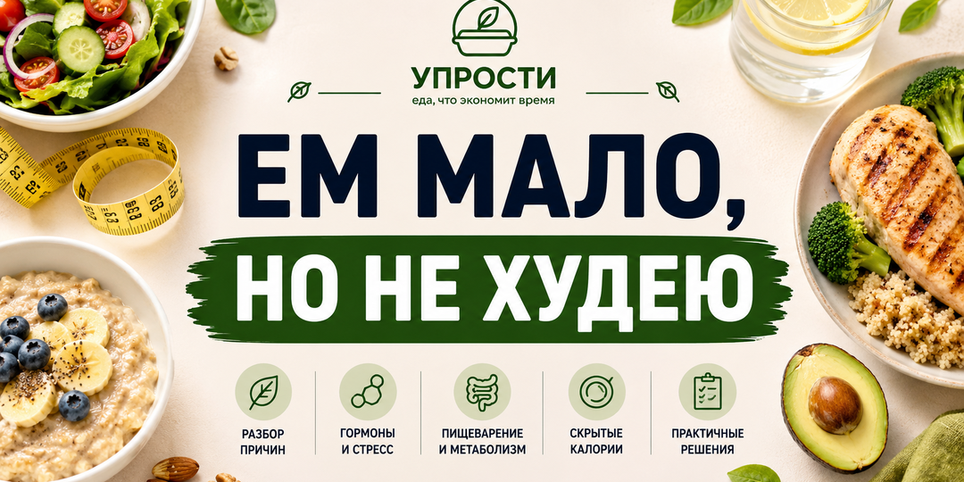 Почему вес стоит, даже если вы мало едите? Разбираем самые частые ошибки
