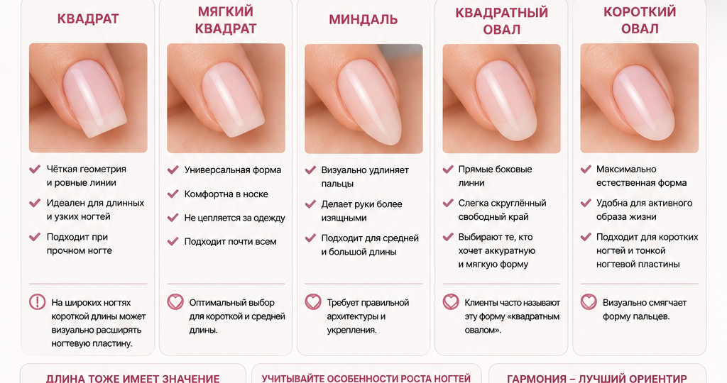 Как выбрать форму ногтей под свои руки: не всё зависит от моды