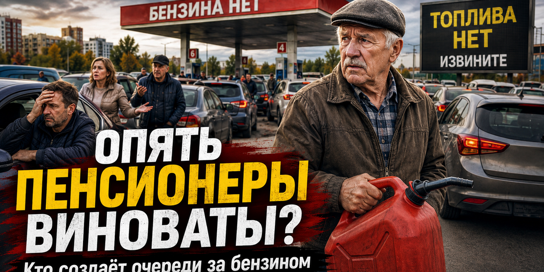 «Опять пенсионеры всё разобрали»: кто на самом деле создаёт очереди за бензином