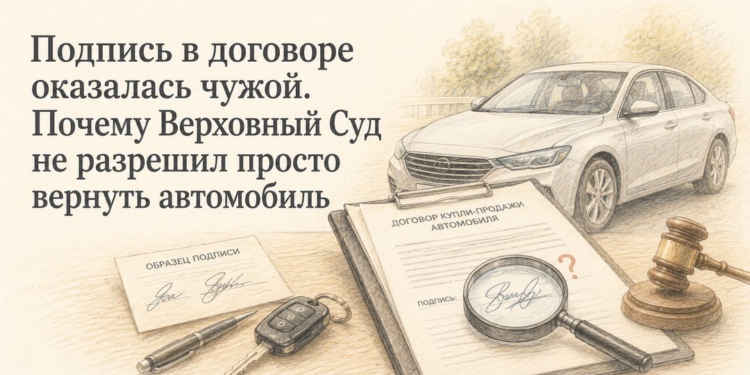 Договор подписал другой человек: кому достанется автомобиль