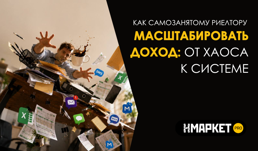 Как самозанятому риелтору масштабировать доход: от беспорядка к системе