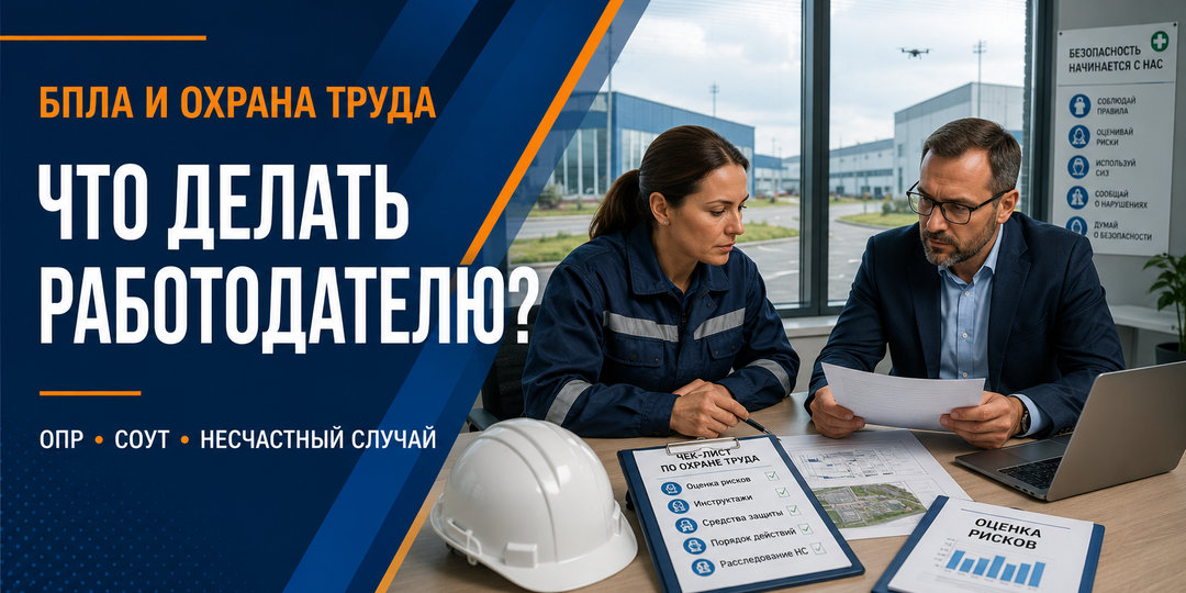 Падение обломков БПЛА и охрана труда: ОПР, СОУТ и расследование несчастного случая