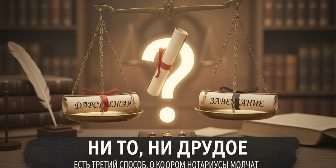 Дарственная или завещание? Ни то, ни другое