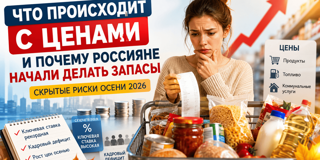 Что происходит с ценами и почему россияне начали делать запасы: скрытые риски осени 2026