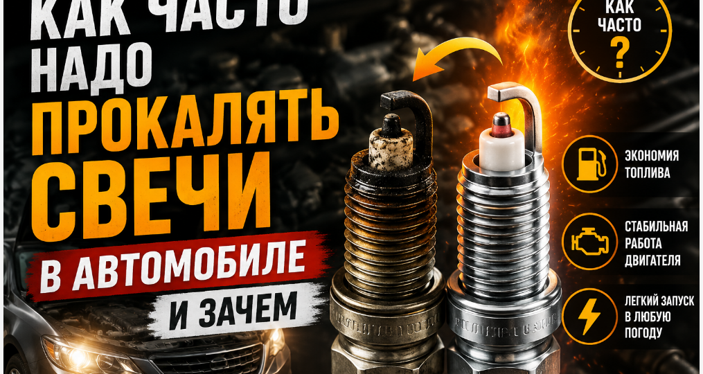 Как часто надо ПРОКАЛЯТЬ СВЕЧИ в автомобиле и зачем