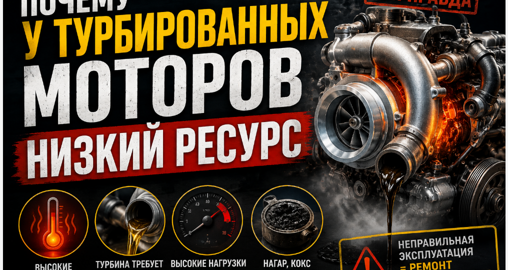 Почему у турбированных моторов низкий ресурс и как его увеличить